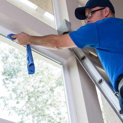 Window track cleaning services
